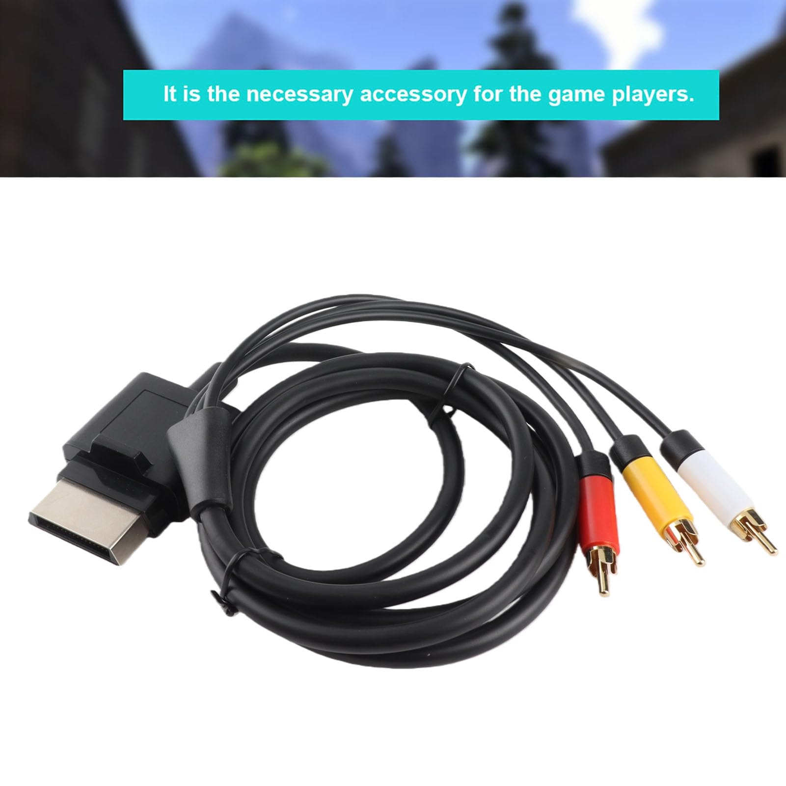 Dioche 360 Av Cable 360 Cable de Alimentación Abs 1,8 M Cfor OMPonent Abs Tv Cable Av Cable para o Video Cable para 360 Slim