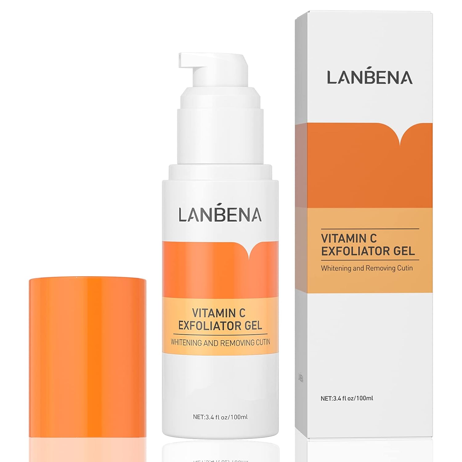 LANBENA Facial Scrub, Face Scrub with Glycerin & Vitamin C