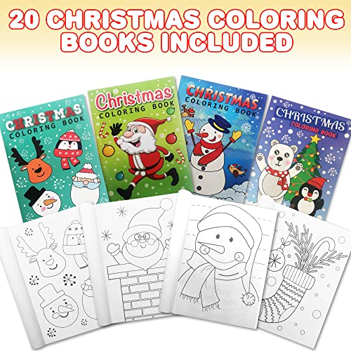 Artcreativity AC-2801 Christmas Coloring Books For Kids Bulk, Pack Of 20, 5 Inch X 7 Inch Holiday Christmas Coloring Book thumb #1