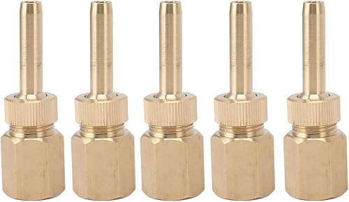 Kuuleyn Boquilla de fuente de 5 piezas,Cabezal de rociador de agua de la fuente,Boquilla de chorro de cubierta de latón para piscina Inyección