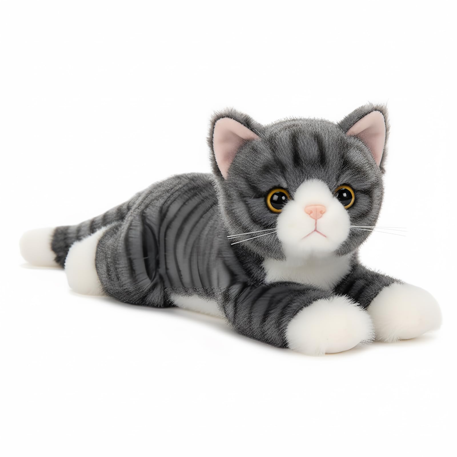 Amazon.co.jp: 猫 ぬいぐるみ リアル 大きい ねこ 抱き枕 ネコ ひざ