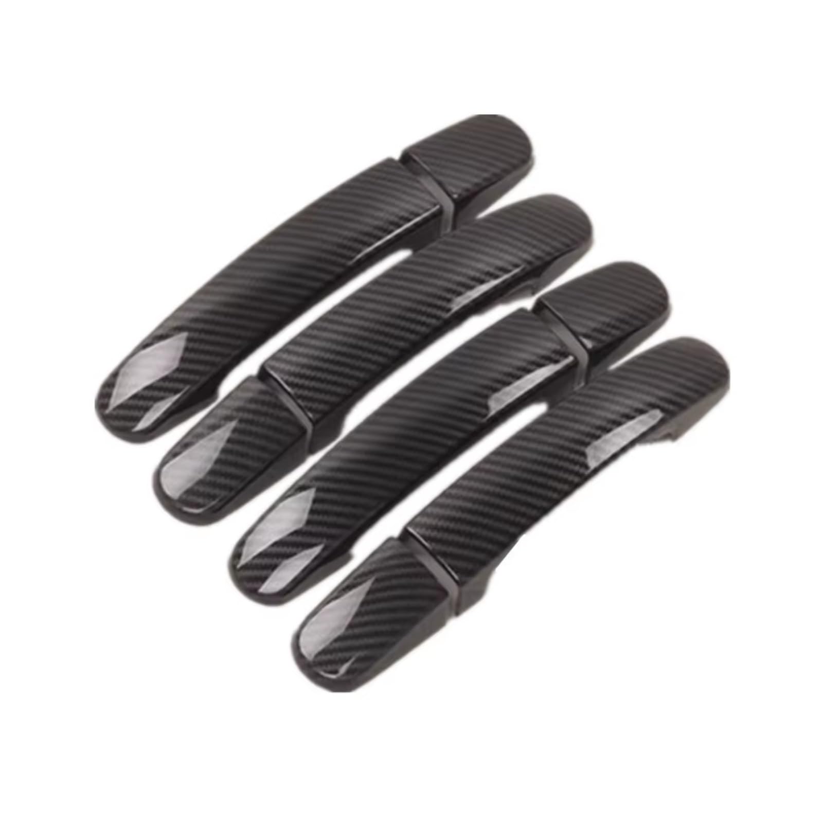 Qdzvalumv Carbon Fibe Car Door Handles Cover Shell Compatible With For Transit For Custom 2013-2023 Car Exterior Door Handle Cover Trim Accessories Set(Carbon Fibe)