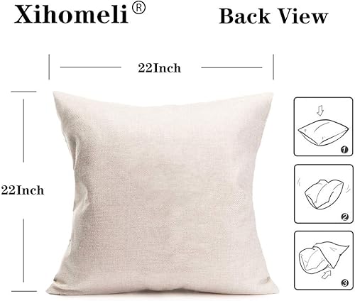 Miniatura 6 de Xihomeli Juego de 2 fundas de almohada decorativas de conejo de Pascua de 22 x 22 pulgadas, fundas de almohada decorativas de primavera de granja