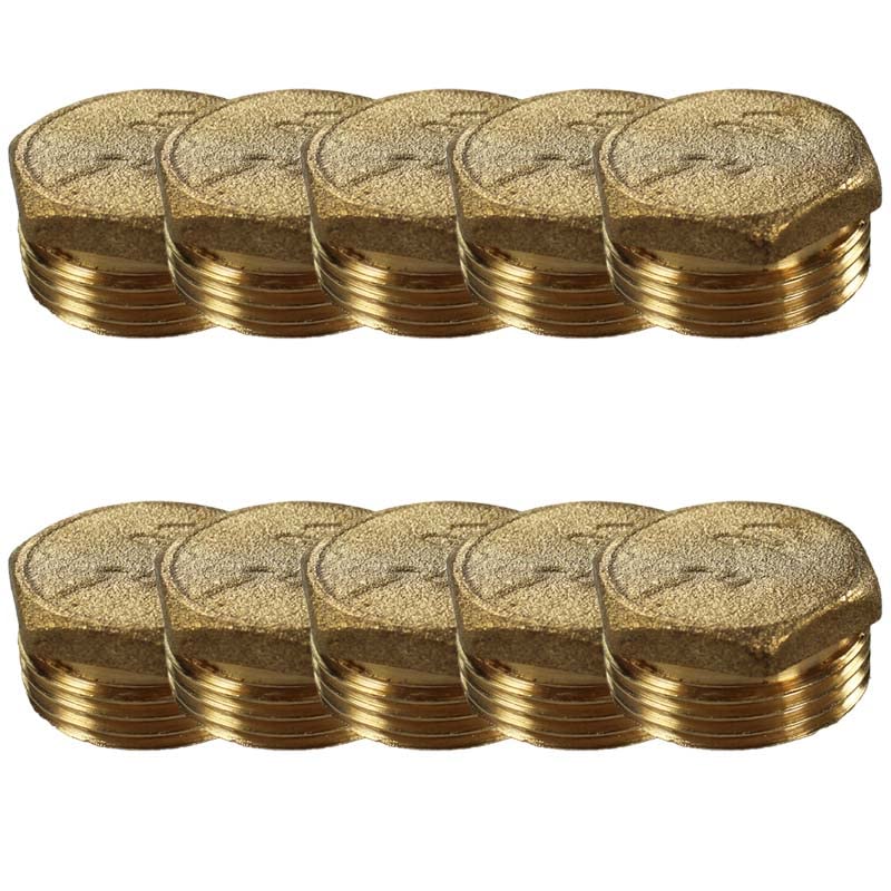 Raccord laiton à visser - Lot de 10 Bouchons Laiton Mâle 1" (26/34) -