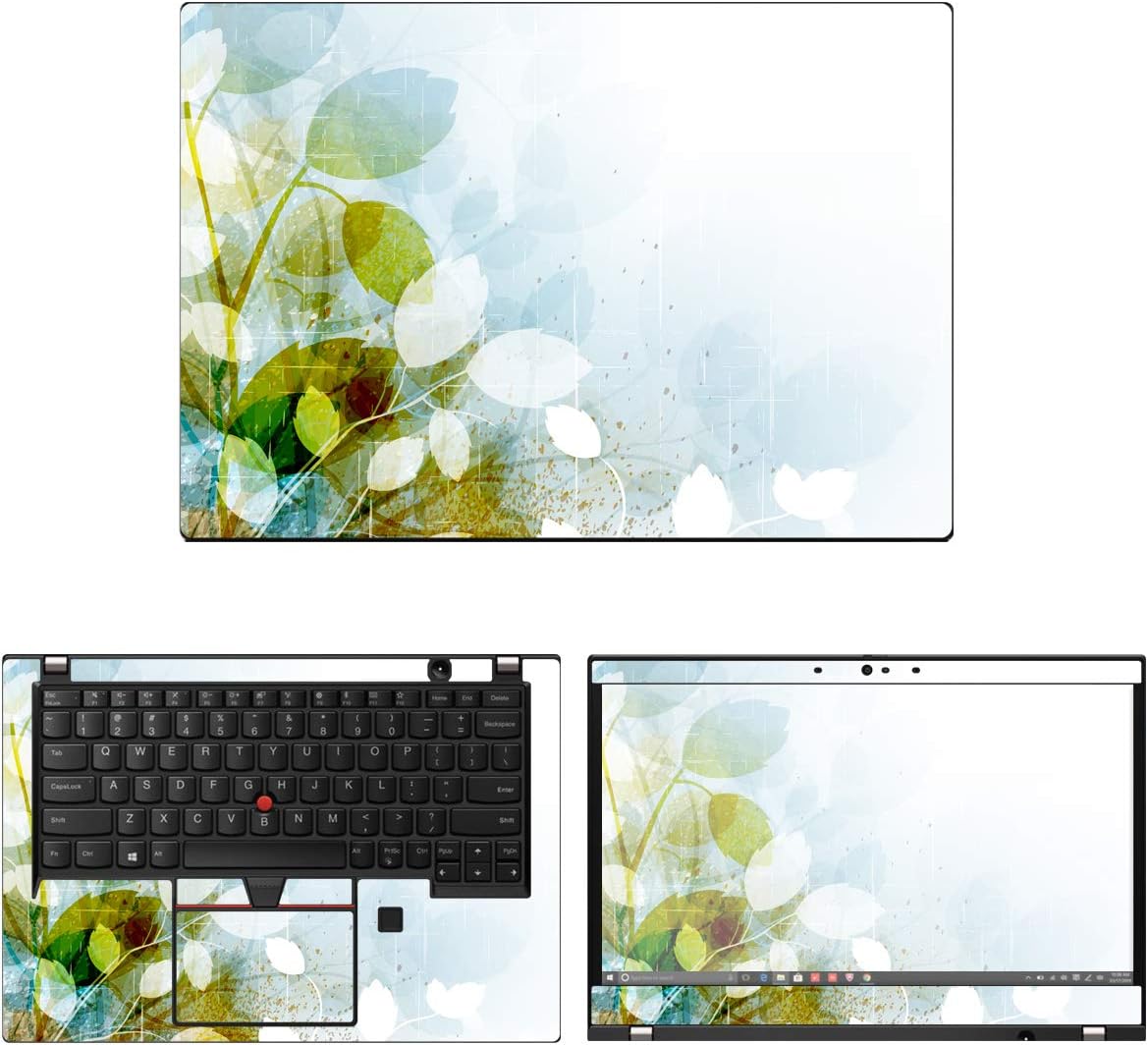 Decalrus - Protective Decal Floral Skin Sticker for Lenovo ThinkPad X390 / X395 (13.3" Screen) case Cover wrap LEthnkpad13_X390-95