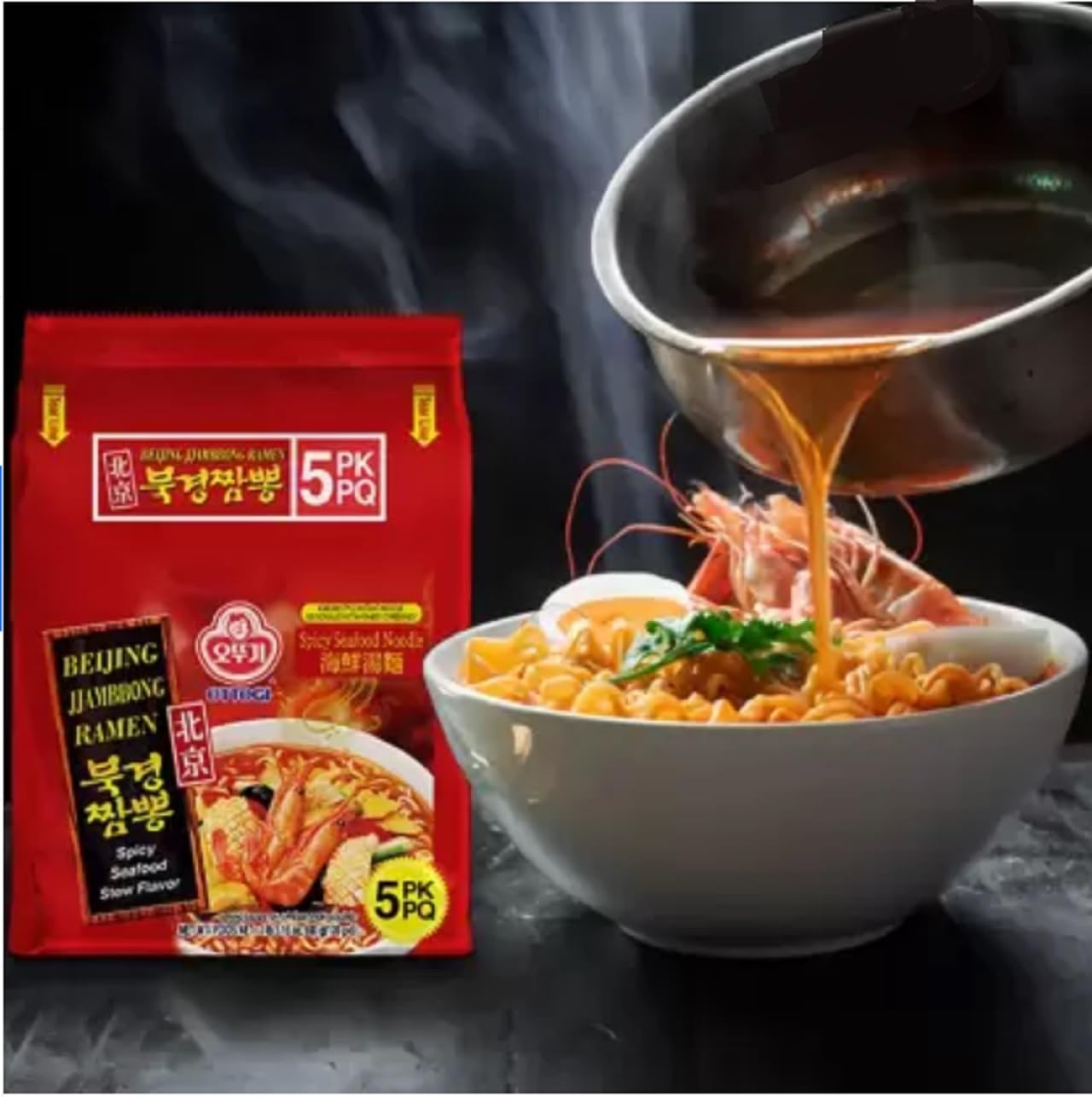 Korean Instant Noodles (CASE SET, BEIJING SPICY SEAFOOD)