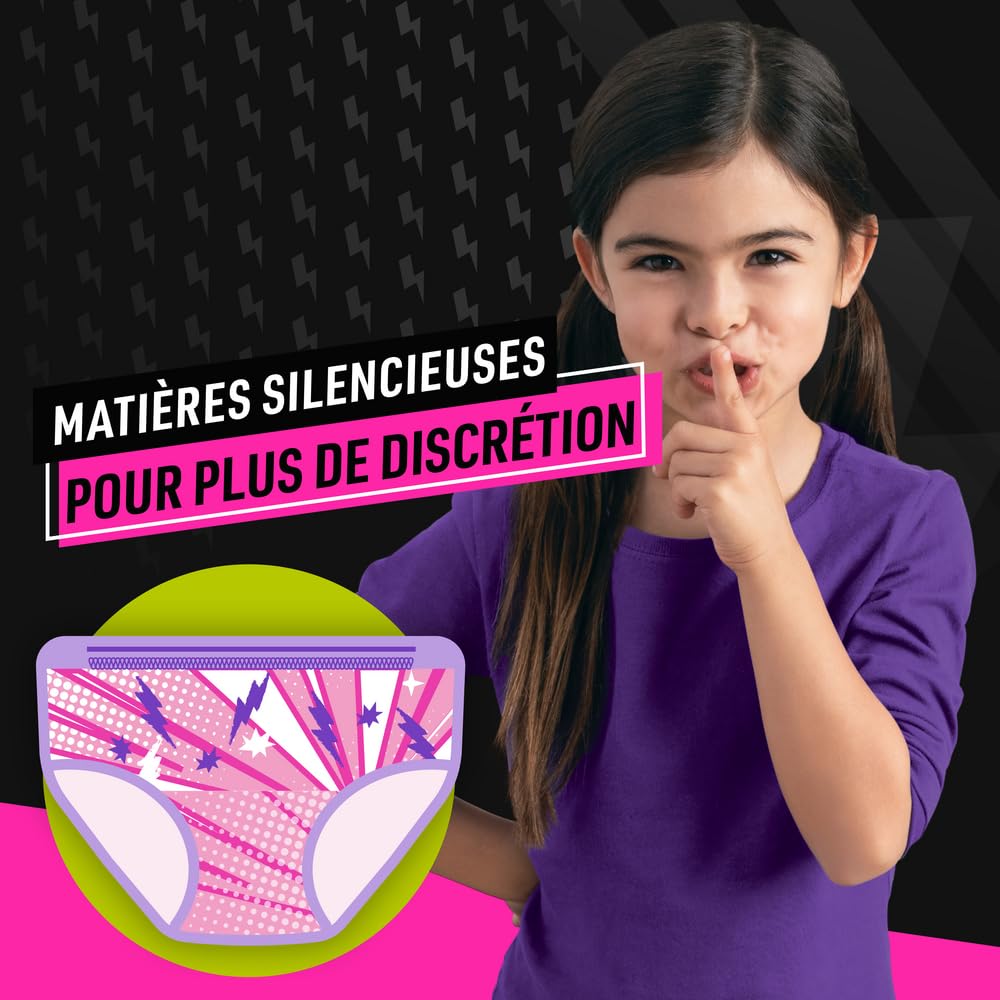 Pampers Ninjamas - Pantalones de pijama para niñas, 4-7 años (17-30 kg), 60 pantalones de noche, protección contra fugas durante toda la noche, el embalaje puede variar