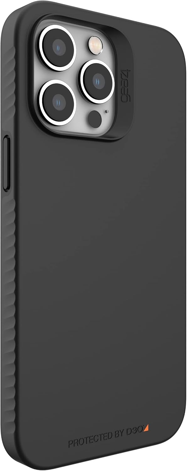 GEAR4 ZAGG Rio Case for Apple iPhone 14 Max Pro, D30 Drop Protection Up to (13ft│4m), Wireless Charging Compatible, Slim, Lightweight - Black