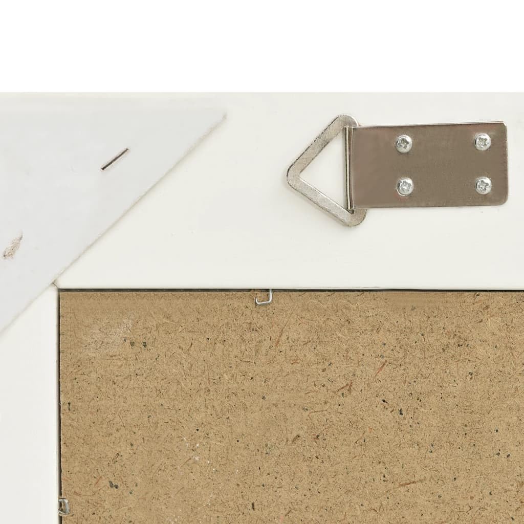vidaXL Espejo de Pared Estilo Barroco Blanco 50x40 cm