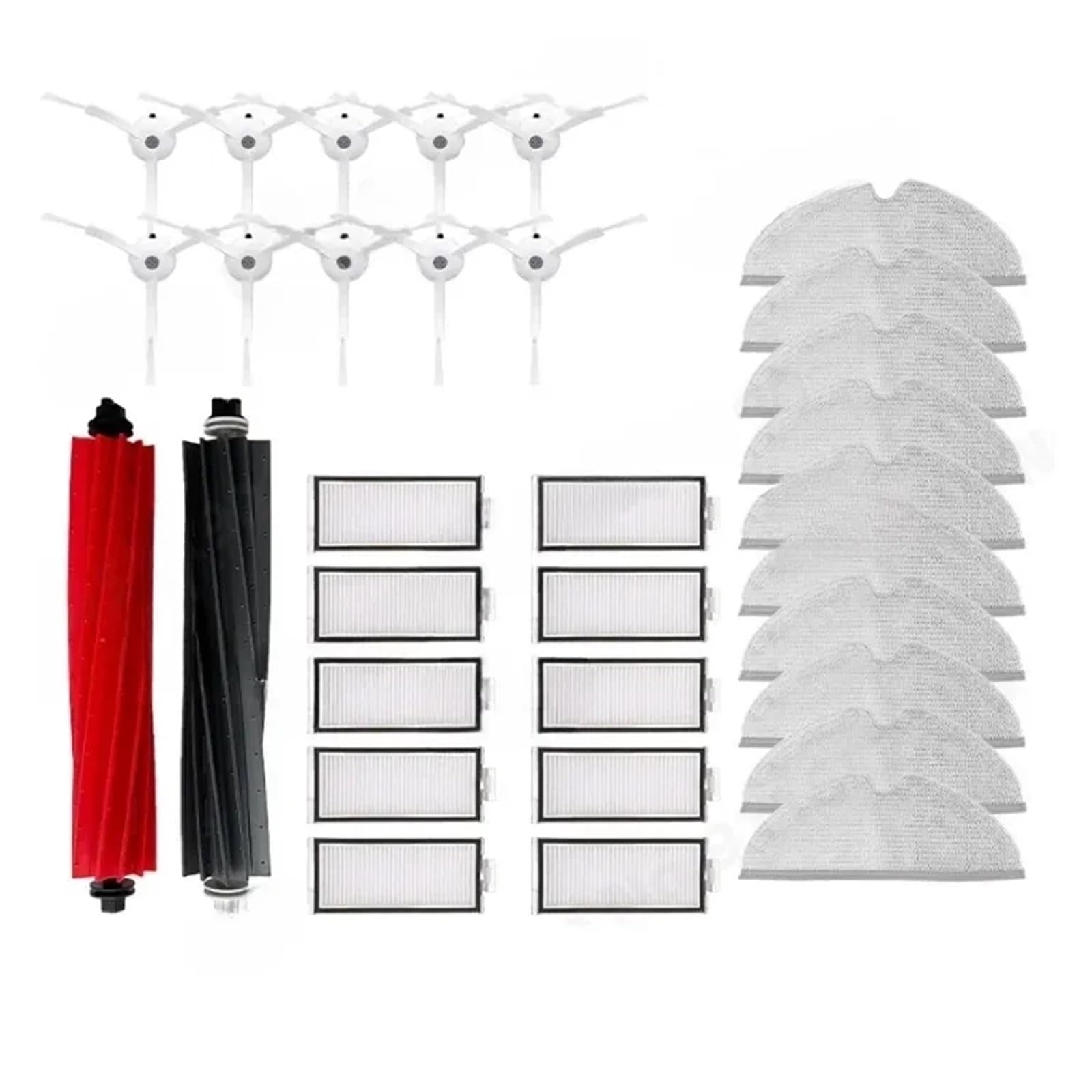 PORRSYDCD Main Side Brush Filter Mop Dust Bag Robot Vacuum Cleaner Accessories，Compatible With Roborock Q8 Max / Q8 Max Plus / Q5 Pro Plus Spare Parts(Set 2)