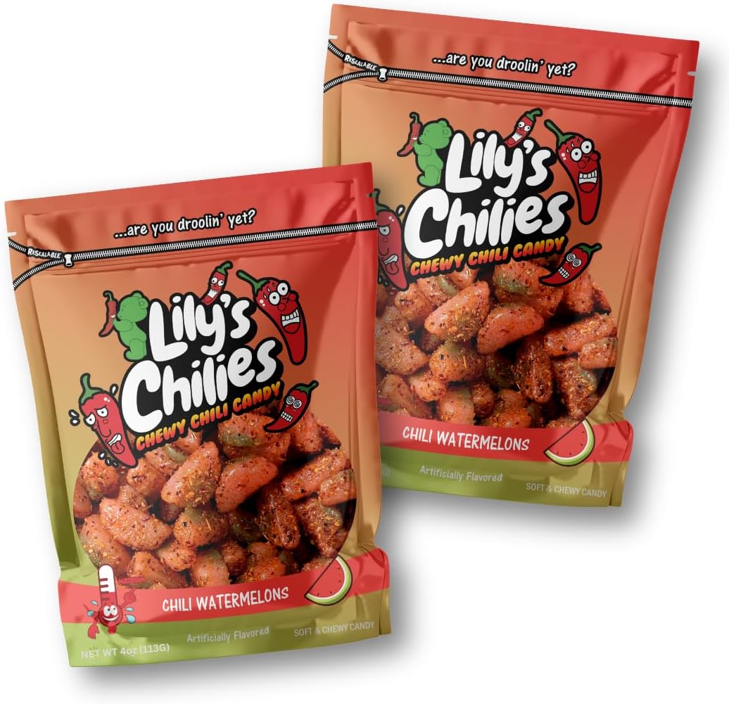Lilys Chilies, Sour and Chili Chewy Candy (Chili Watermelon)