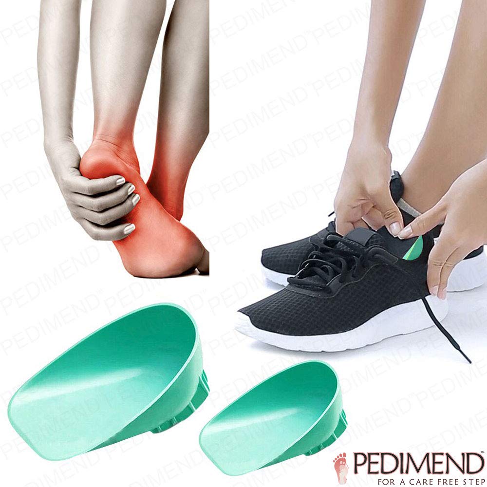 Doppio strato ammortizzante tallone Pedimendtm tallone per tendinite, rilievi del tallone ideali per fascite plantare, alleviare la fascite plantare e di Achille, ridurre dolore al tallone