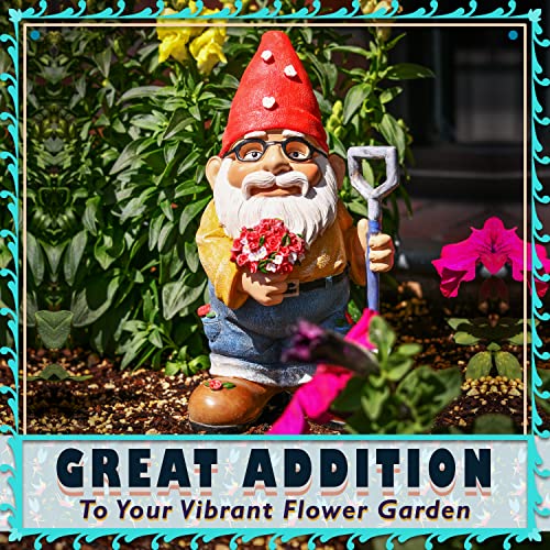 The Beautiful Gift Of Flowers Gnome Decor - 9.5 Inches Tall - Hand Painted And Adorably Gnome Gifts Designed By Twig & Flower #TOP3