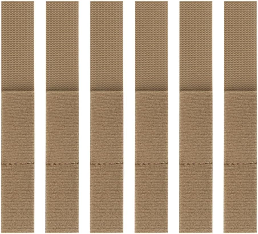 6PCS MOLLE Tactical Organizer Straps – Hook & Loop Cable & Hydration Tube Holders for Vest & Backpack (CB) image 2
