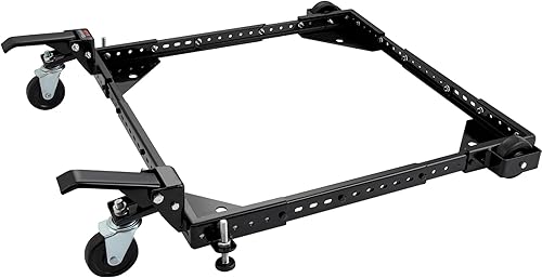 Miniatura 9 de VEVOR Base móvil universal ajustable, capacidad de carga de 700 libras, base móvil de alta resistencia, base móvil rodante con palancas de bloqueo,