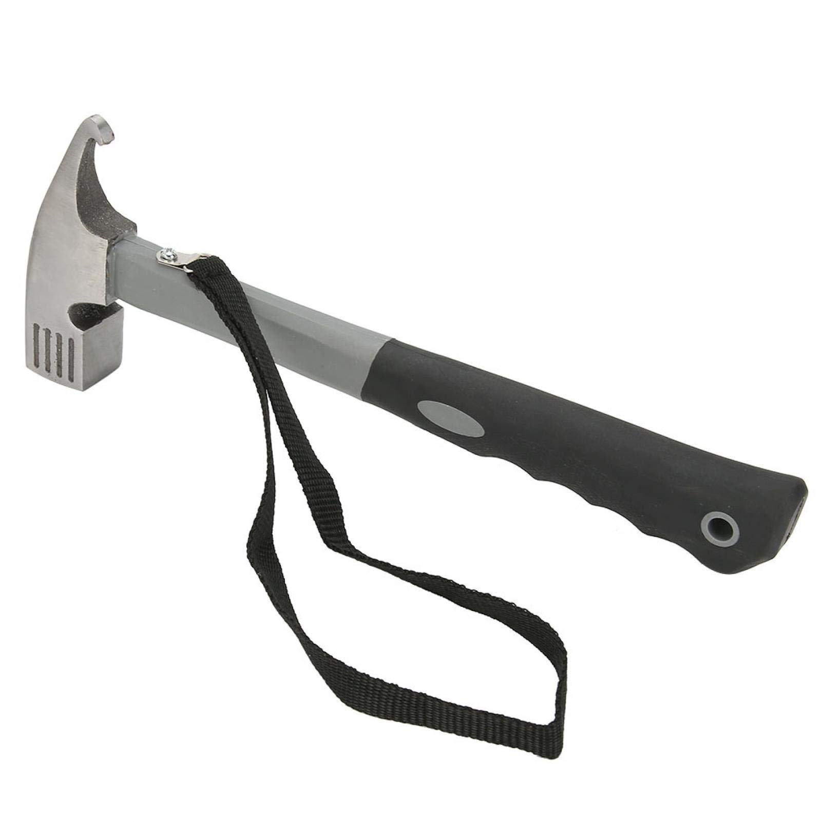 MEETOZ Maillet De Camping Multifonction – Acier Carbone, Poignée TPR, Crochet Extracteur, Pour Tentes Et Piquets