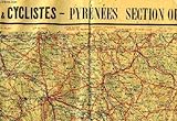  CARTE ROUTIERE (N° 22) POUR AUTOMOBILISTES & CYCLISTES, PYRENEES SECTION OUEST