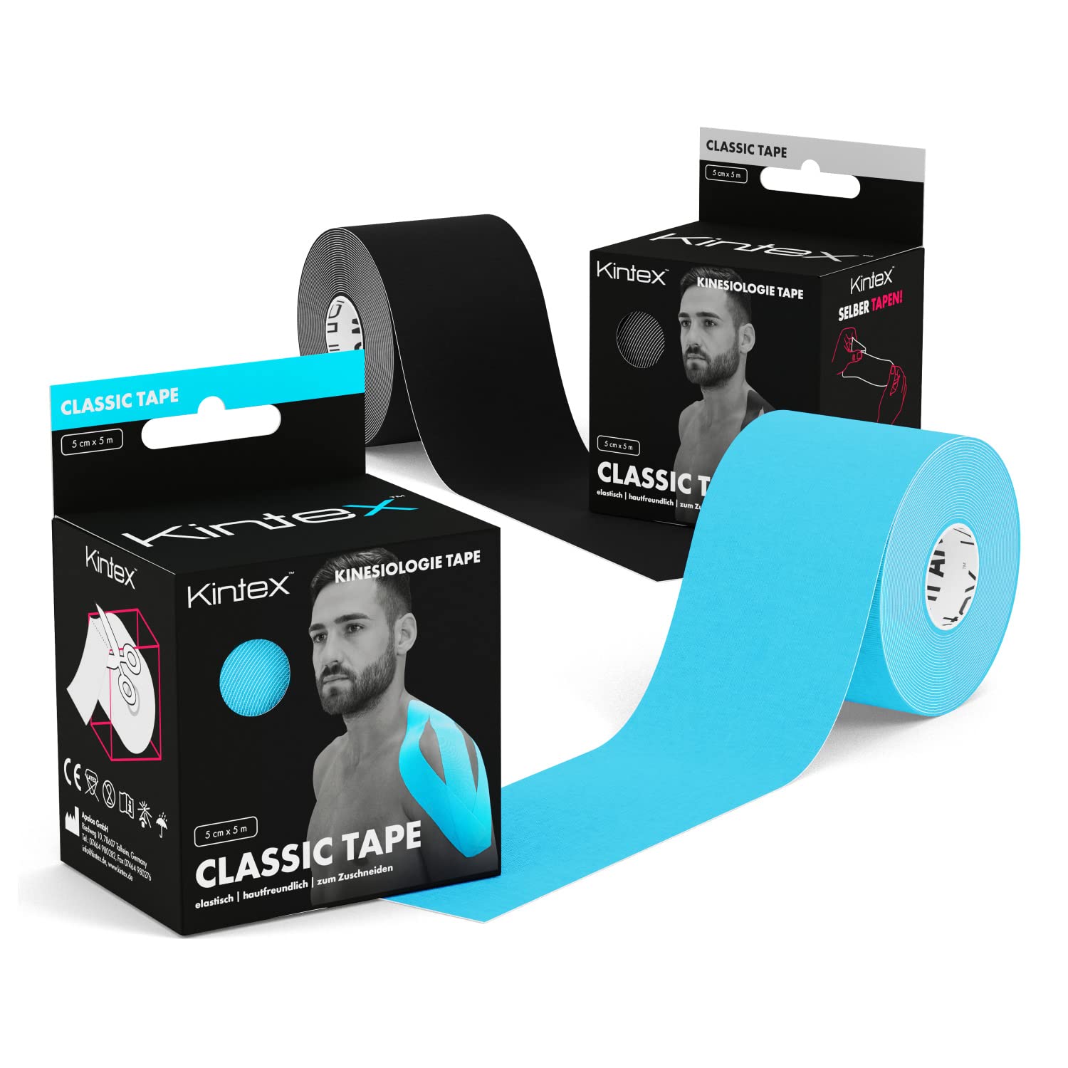 Kinesiology Classic Mixed 2 Rolls 5 cm x 5 m Physio Therapy Tape 5 m x