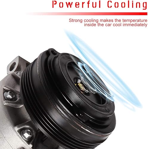 Miniatura 3 de CCIYU Compresor del AC con el compresor de aire del aire acondicionado del embrague para el coche 2003 2004 2005-2006 para BMW X5 3.0L compresor de