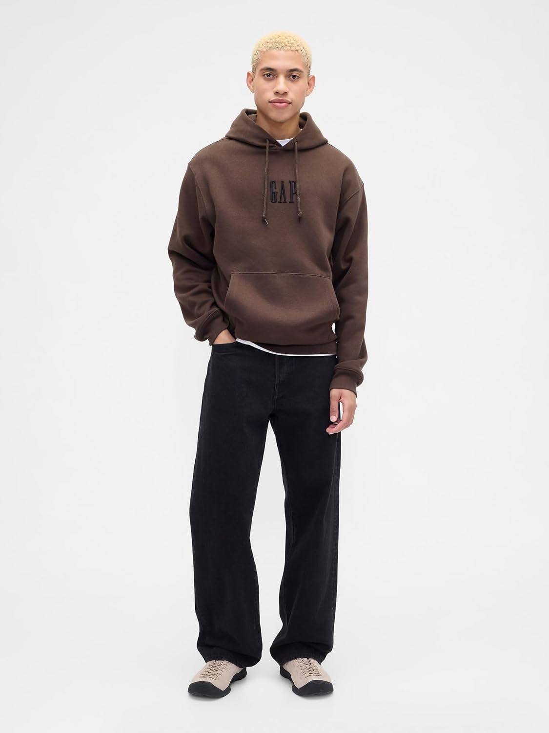 GAP mens Vintage Soft Oversized Hoodie - Image 2