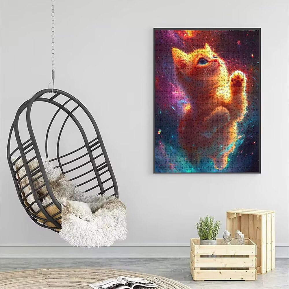 Katze Niedlich Puzzle 4000 Teile, Klassische Puzzles, Geschicklichkeitsspiel Puzzle für Erwachsene, Puzzlespiele für Die Ganze Familie, Mit Schöner Verpackung, Dekoration Puzzles DX0YL3-638