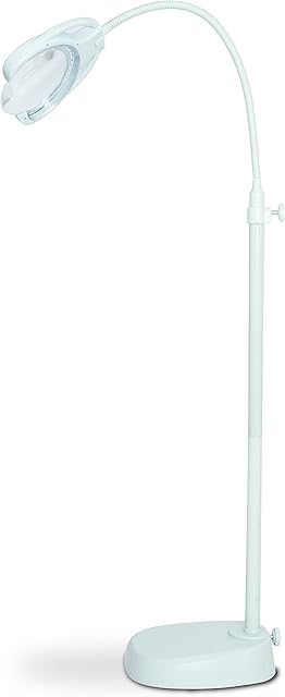 PURElite Tri-Spectrum Rechargeable Magnifying Lamp, White