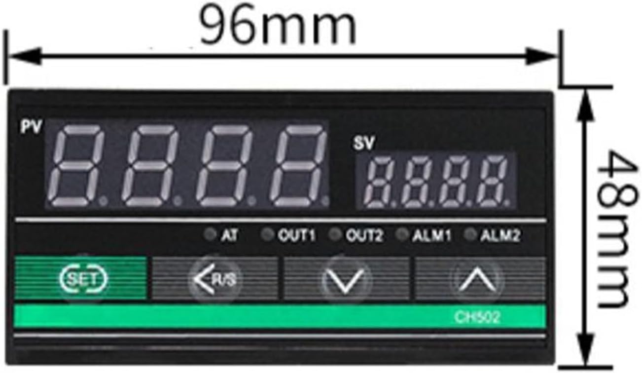 LCTC CH502 Relay SSR RS485 Output PID Temperature Controller TC/RTD Input PID Regulator 96x48mm Industrial Intelligent RKC(SSR Relay Opt 1Alarm)