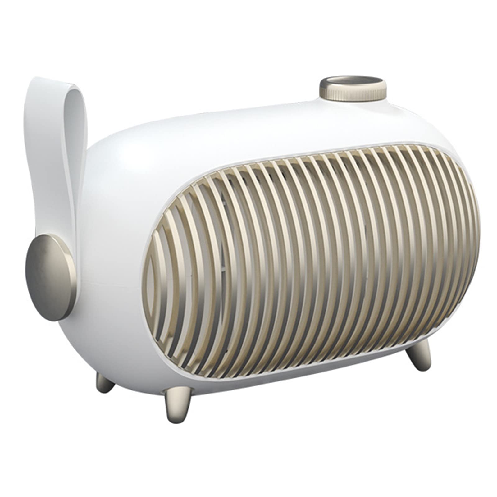 MoulenPortable Electric Space Heater,PTC Ceramic Small Heater with Thermostat,900W Fast Heating Overheat Protection Desk Bedroom Heater,for Home Office Use