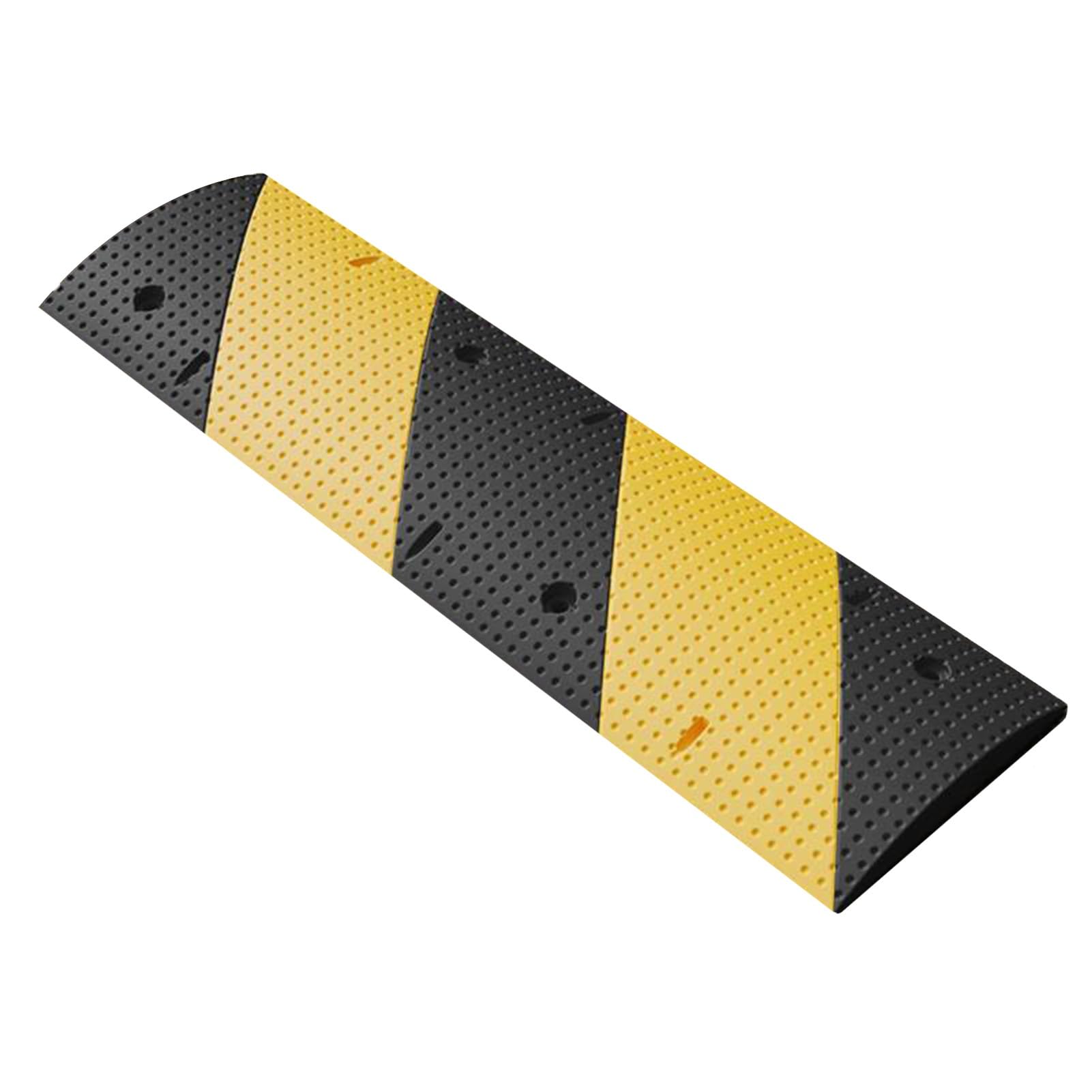 HTTGDGDH Rubber Speed Bumps,Speed Bumps,Traffic Speed Bumps,Suitable For Residential Areas And Parking Lot Entrances,1 Pack,