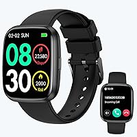 Vista 8 de Relojes inteligentes para mujer, llamada Bluetooth de 1.75 pulgadas, reloj inteligente de voz AI, monitor de frecuencia cardíaca 24/7, monitor