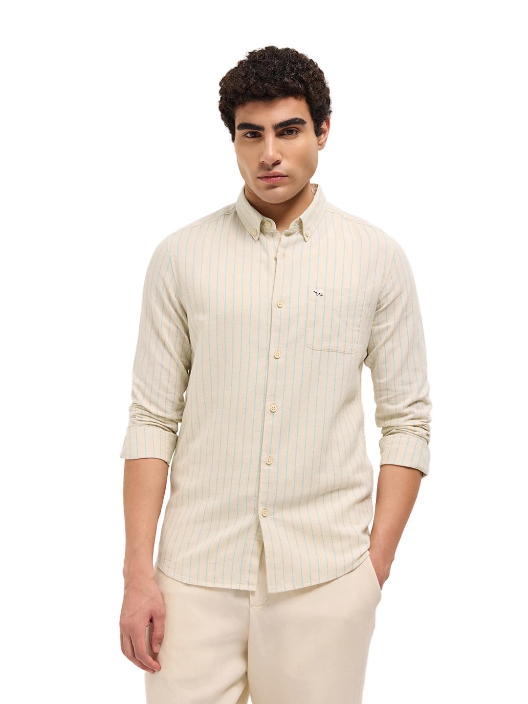 the bear house Men's Striped Slim Fit Shirt-picture-45