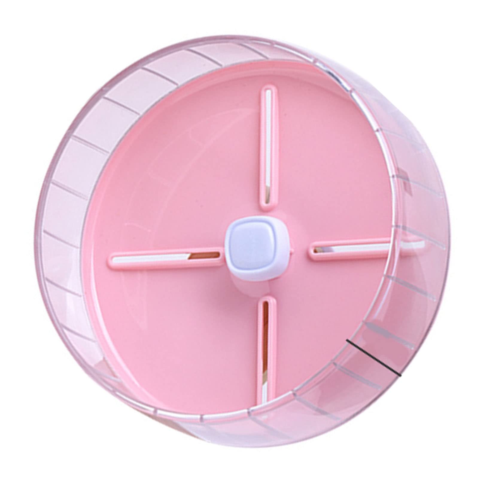 Ruota per Criceti, Antiscivolo, in Acrilico, Ampia, a Prova di, per Addestramento dei Criceti, Silenziosa, per Criceti Siriani, per Gabbia per Criceti (PINK)