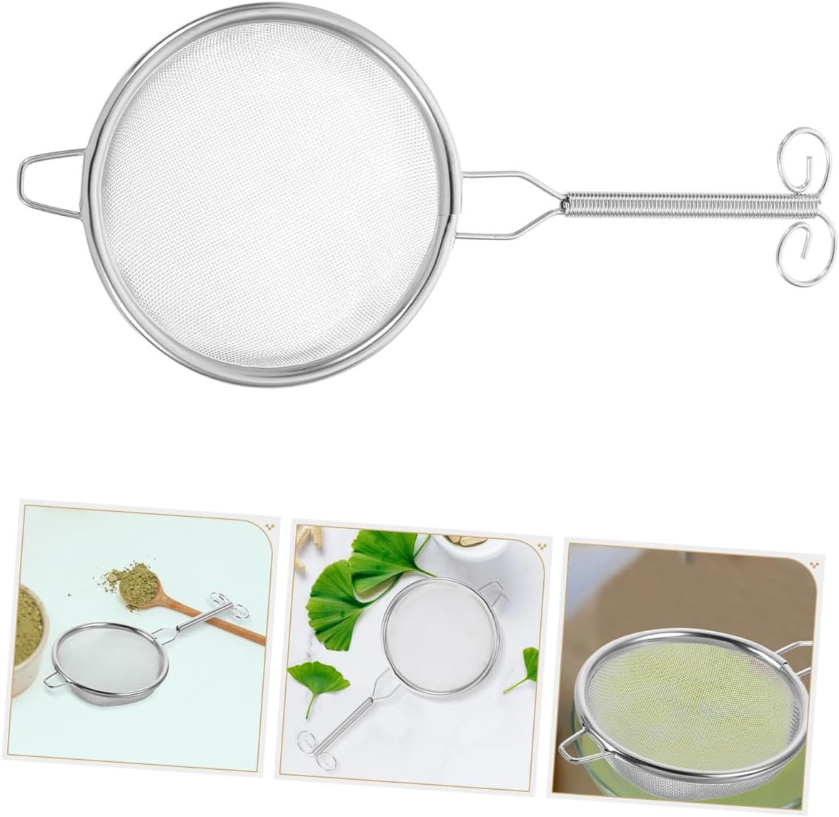 Stainless Steel Tea Strainer Scoop with Fine Mesh Filtration