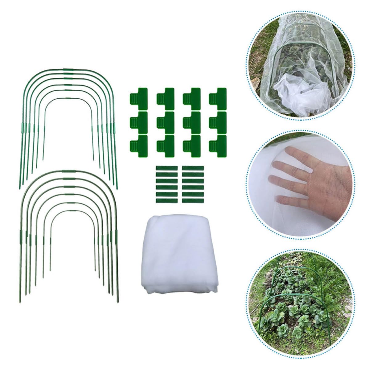 Couverture Végétale de Jardin 6,6x20 Pieds, Kit Anti-Gel