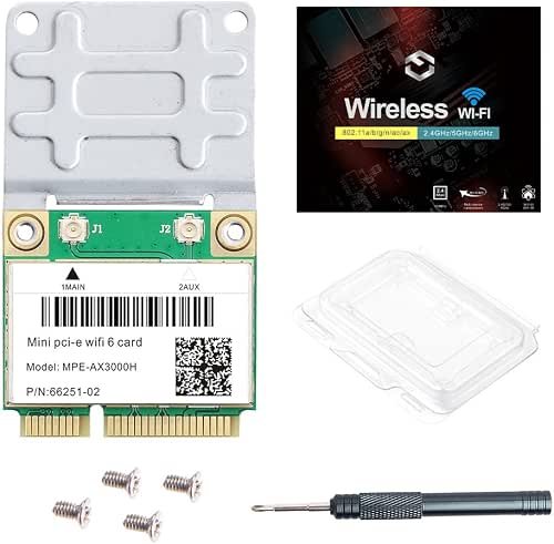 WiFi 6 Card MPE-AX3000H Dual-Band 2.4GHz & 5GHz BT 5.2