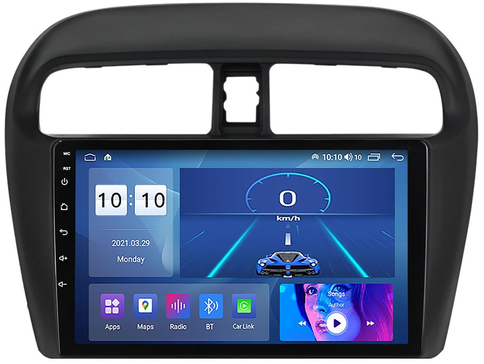 Voiture Radio GPS Navi tactile pour remplacer l'ancien système audio de votre Mirage 2015
