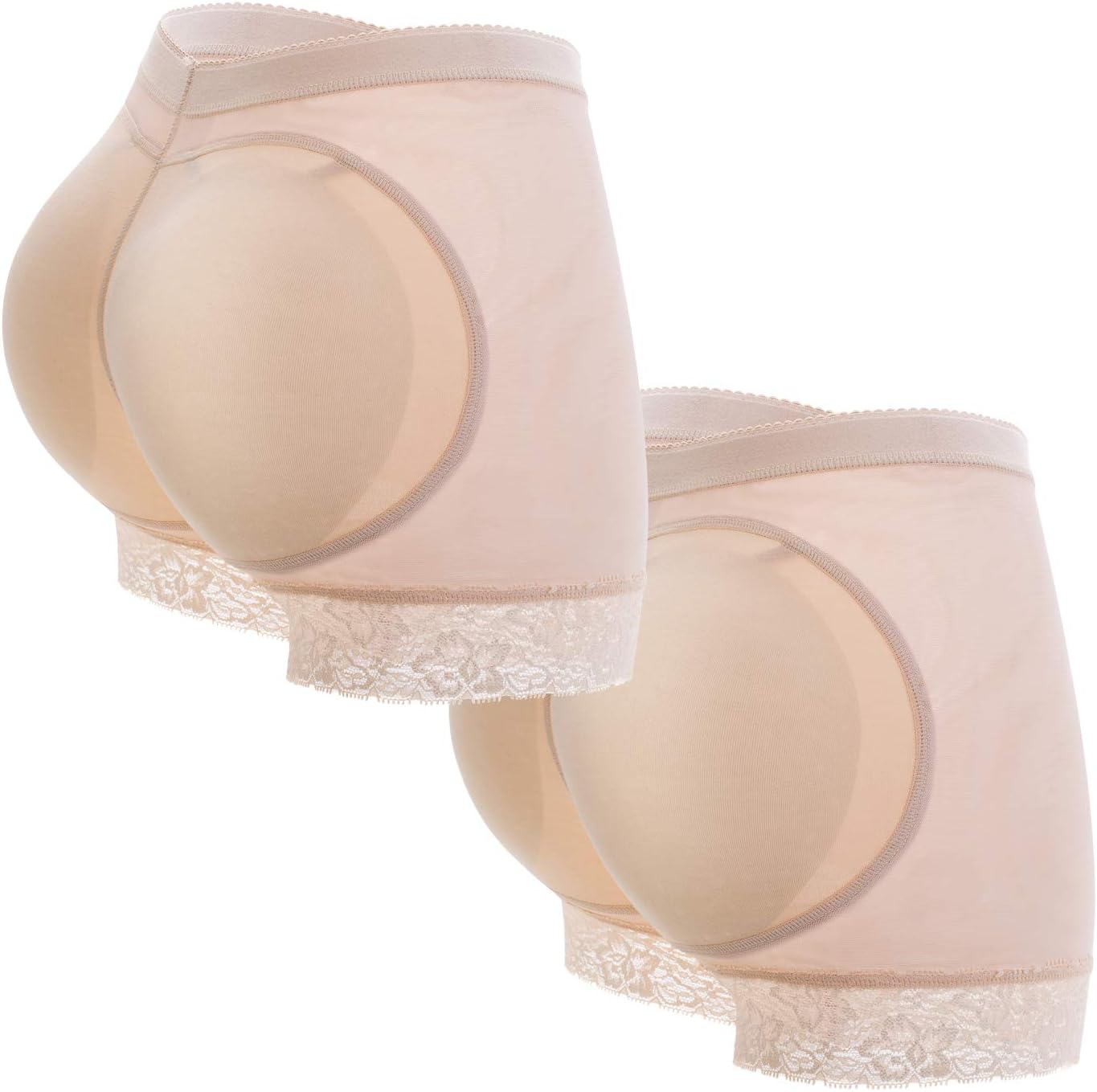 KIWI RATA Womens Butt Lifter Padded Lace Panties Enhancer Underwear