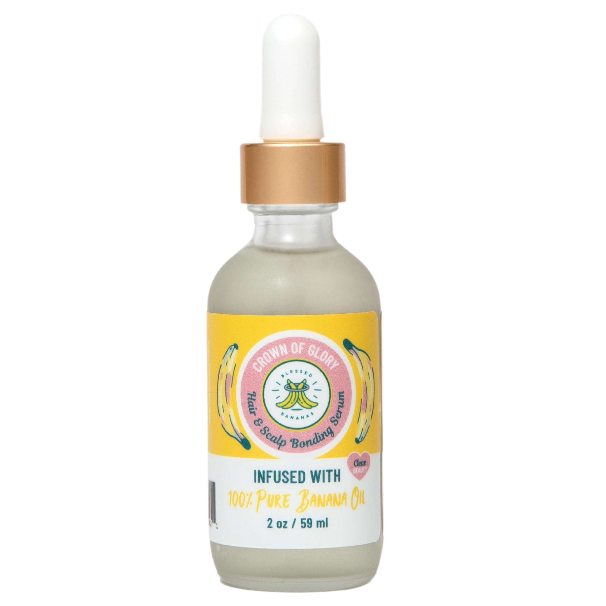 Blessed Bananas Hair & Scalp Bonding Serum - Repairs, Strengthens & Boosts Hair - Protects Against Damage - Infused with Banana Oil for All Hair Types - Enhances Softness & Shine - 1 Count