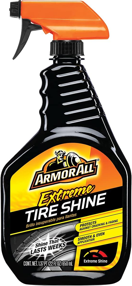 Armor All Extreme Tire Shine Spray , Tire Cleaner and Shine, 22 Fl Oz Each, 6 Pack