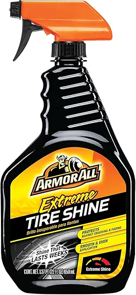 Armor All Extreme Tire Shine Spray , Tire Cleaner and Shine, 22 Fl Oz Each, 6 Pack
