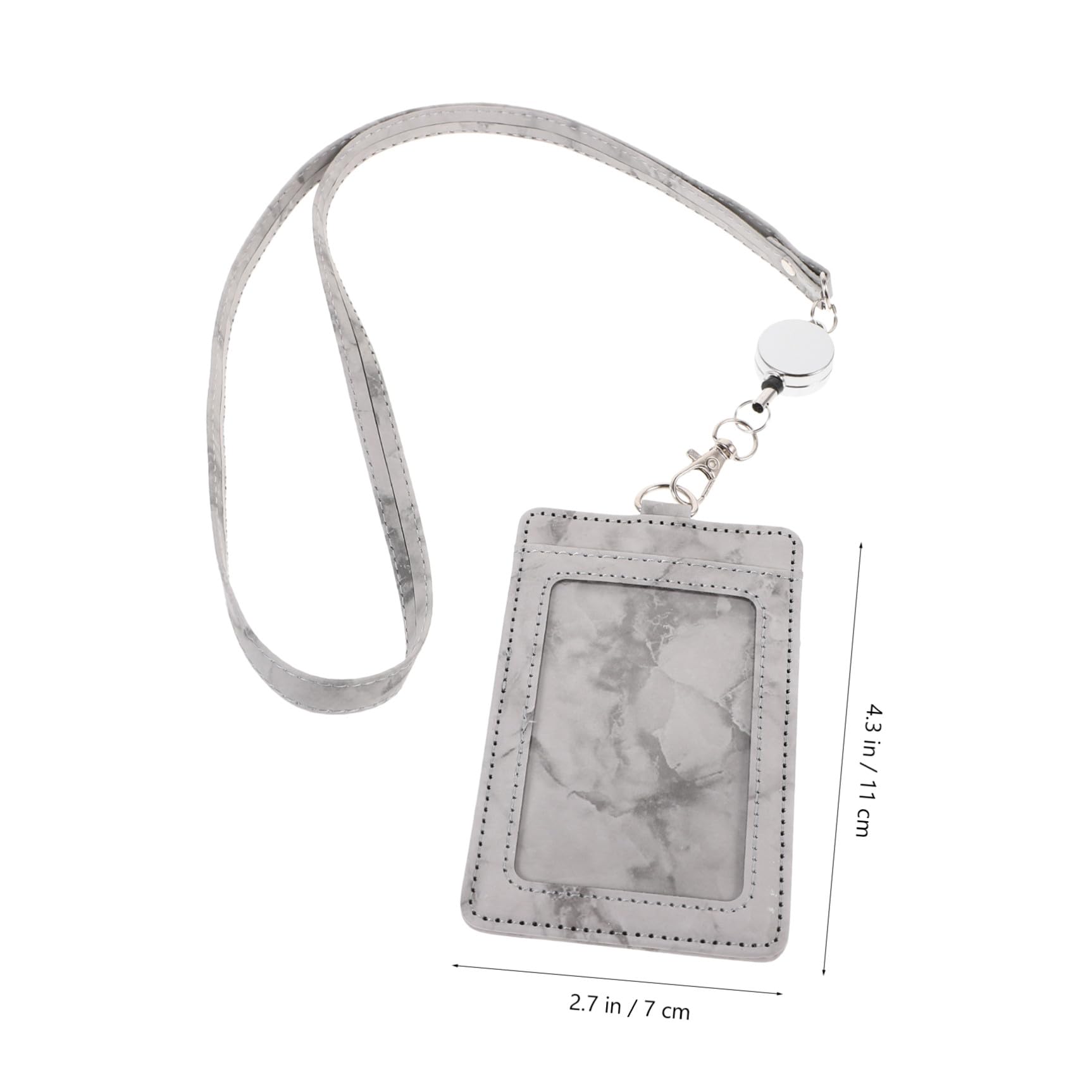 Lot De 5 Porte-badges Élégants Avec Cordon Et Pour Carte D'identité Pour Le Travail L'école Et Les Affaires