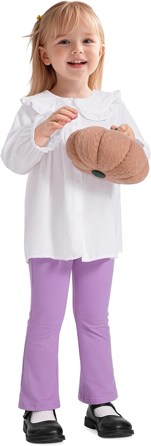 Witwot 3 Pack Baby Girls Flare Pants Soft Cotton Toddler Bell Bottom Leggings Infant Clothes Size 18M-5T - Image 2