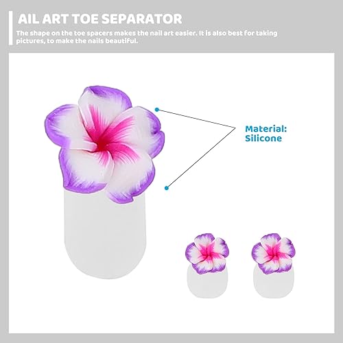 Miniatura 4 de Separadores de dedos de los pies, 32 unidades, separadores de dedos de pedicura, esmalte de uñas, espaciadores de dedos de silicona, separador de