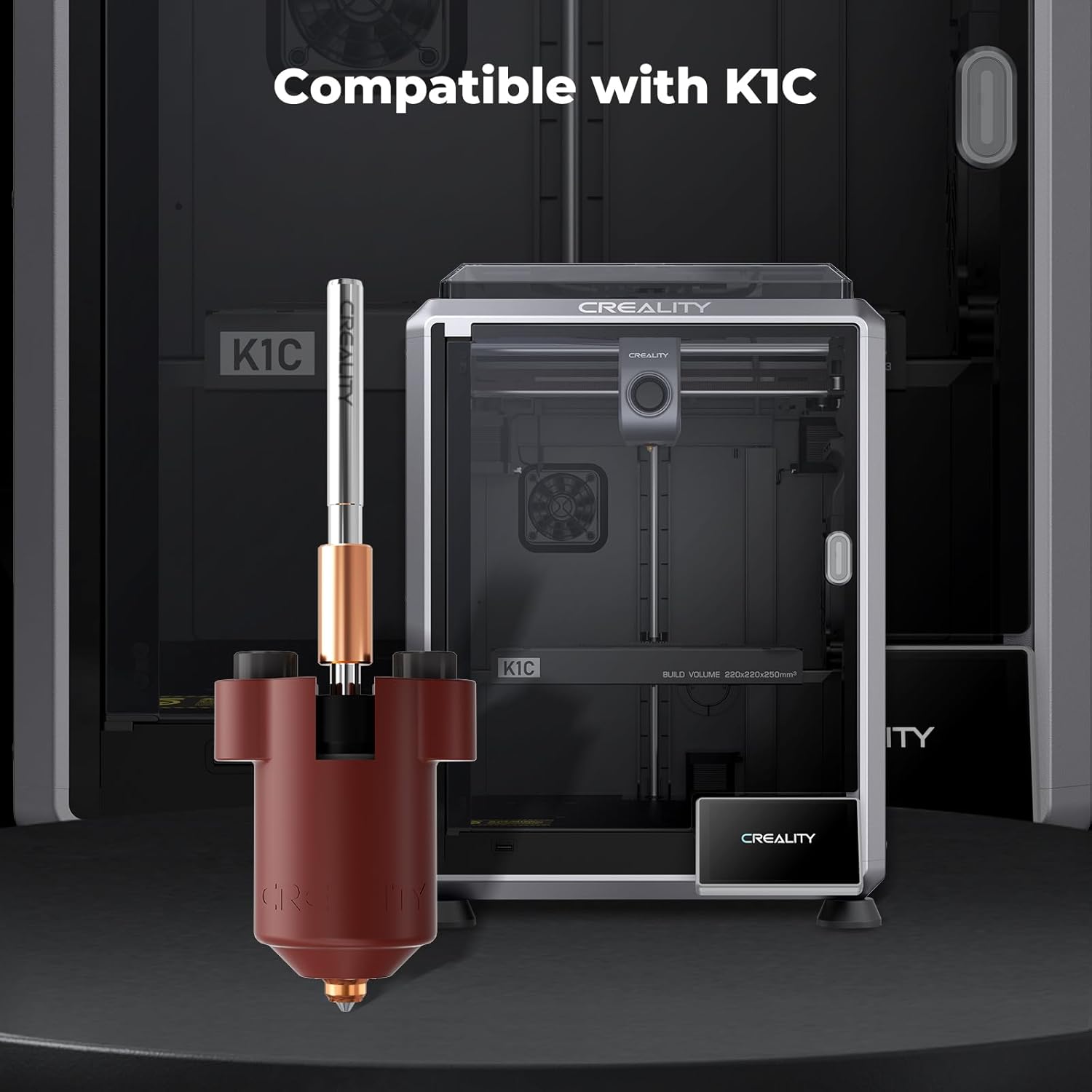 Creality K1C/K1 SE Heating Block Kit New Version, High Flow Printing, Supports 300°C High Temperature, Easy to Install Design Kit