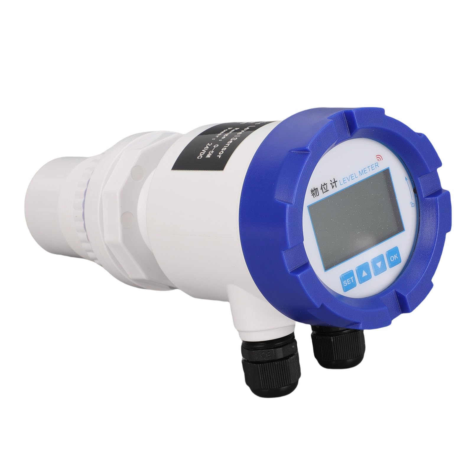 Hyuduo Medidor Ultrasónico de Profundidad de Líquido con Sensor de Nivel de Agua, Salida de 4-20 MA, Comunicación 485 IP67 con Pantalla LED y Filtrado Digital para Procesamiento de Agua
