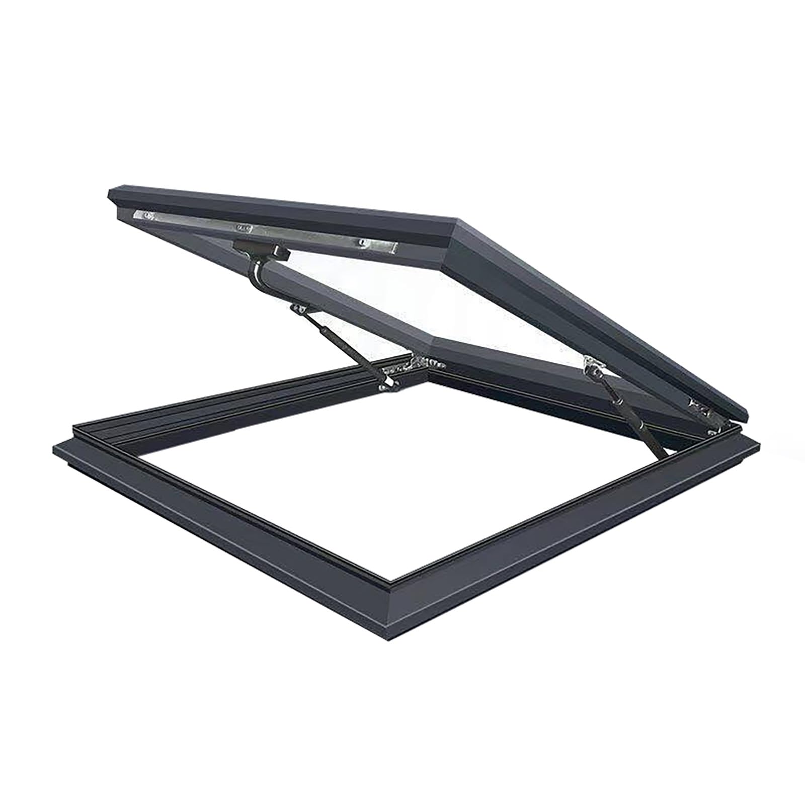 Skylights & Roof Windows,Aluminum Frame,Manual Vented(LxW 90x50cm/35.4x19.7in)