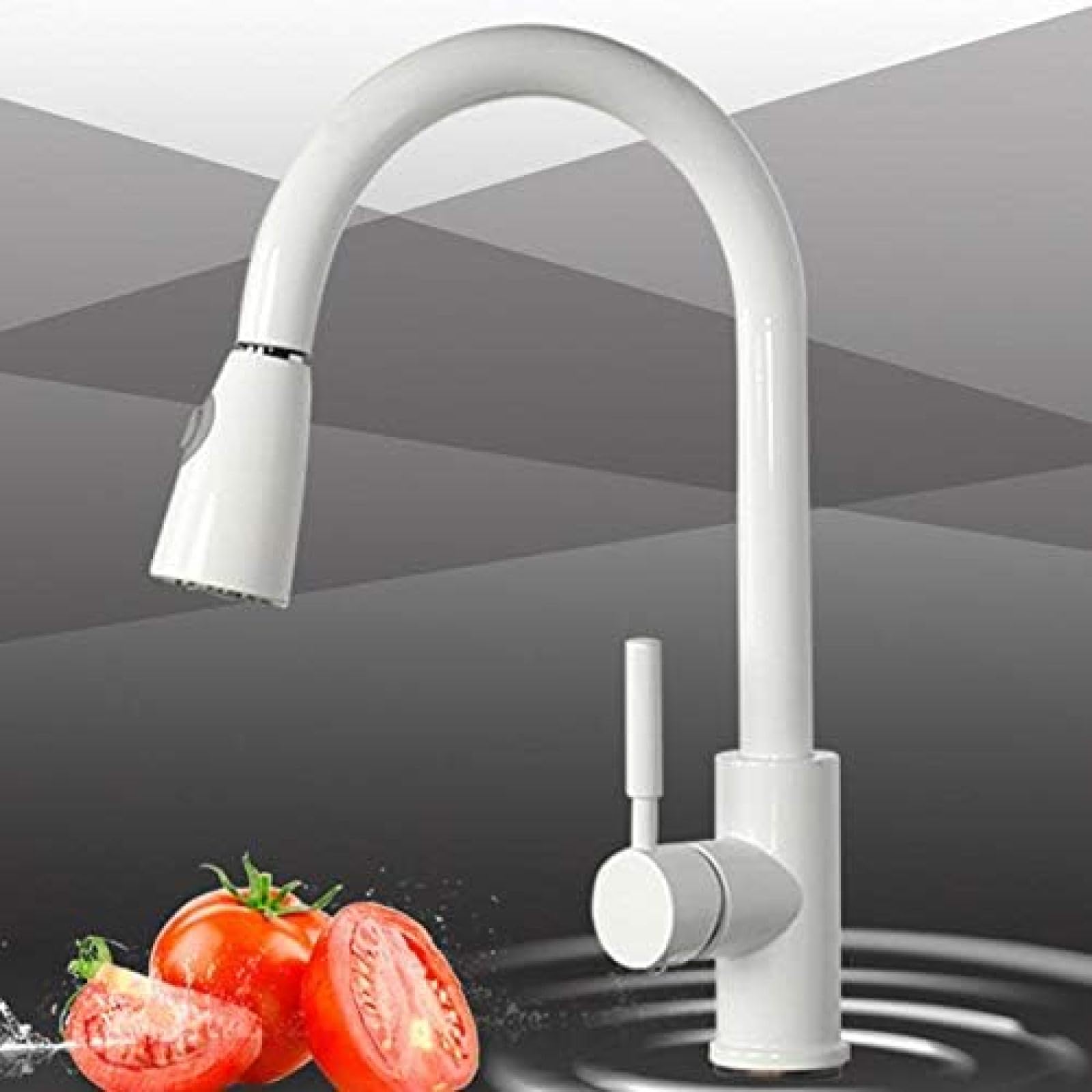 XANAYXWJ Robinet de Cuisine, robinets de Cuisine avec capteur Tactile, robinets à Induction, mitigeur d'eau, poignée Unique, Modes d'eau à Double Sortie