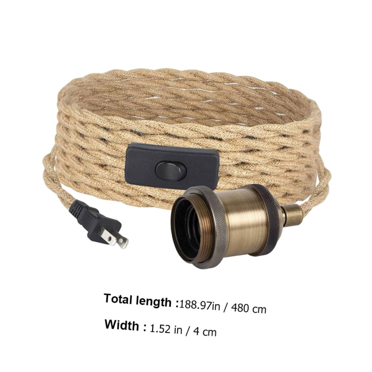 Lamp Lightbulb Rope Vintage Ceiling Light Decorative Lighting for Living Room Bar