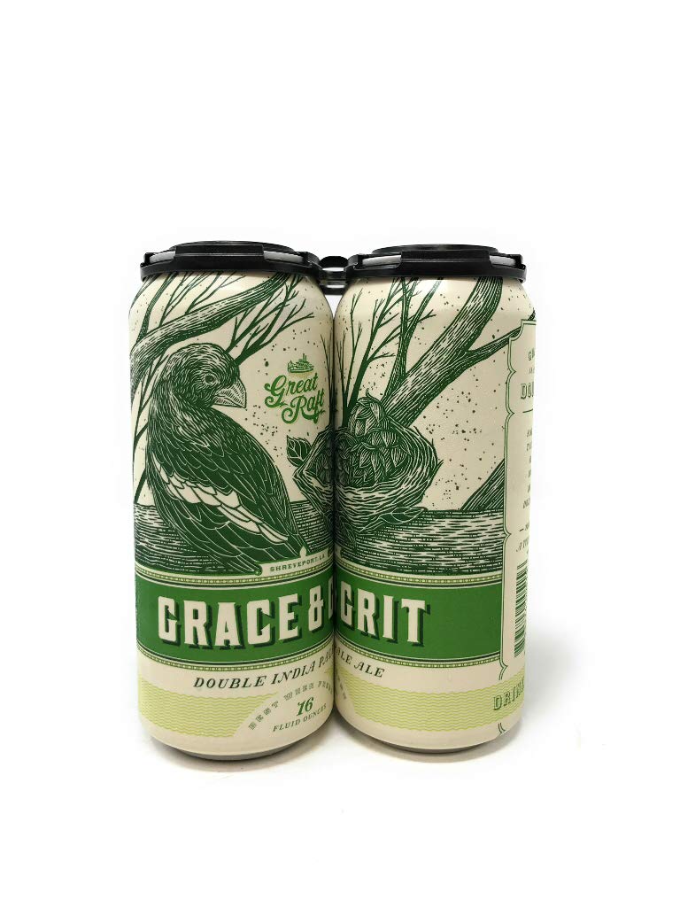Great Raft Brewing, IPA Imperial Grace And Grit Lata, 4 unidades, 16 oz oz Comida