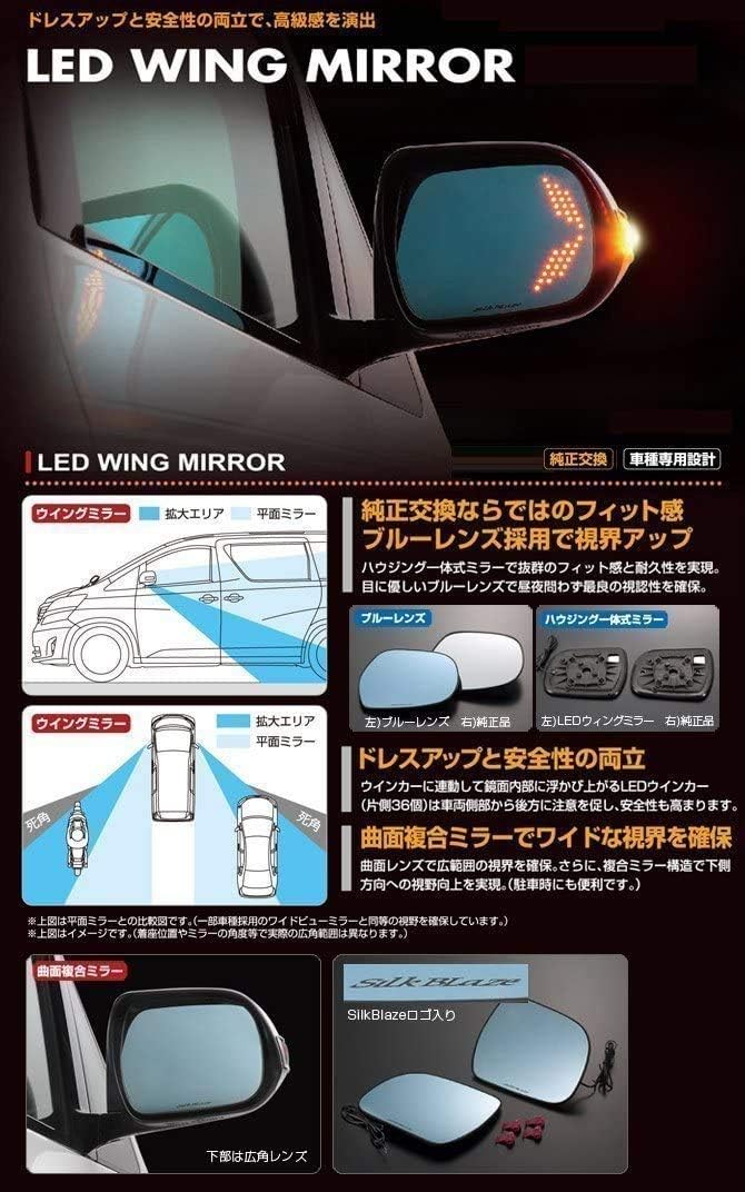 Боковое зеркало Silk Blaze JF3/4 Triple Motion SB-WINGM-68 для Honda N-BOX Custom, фото 3